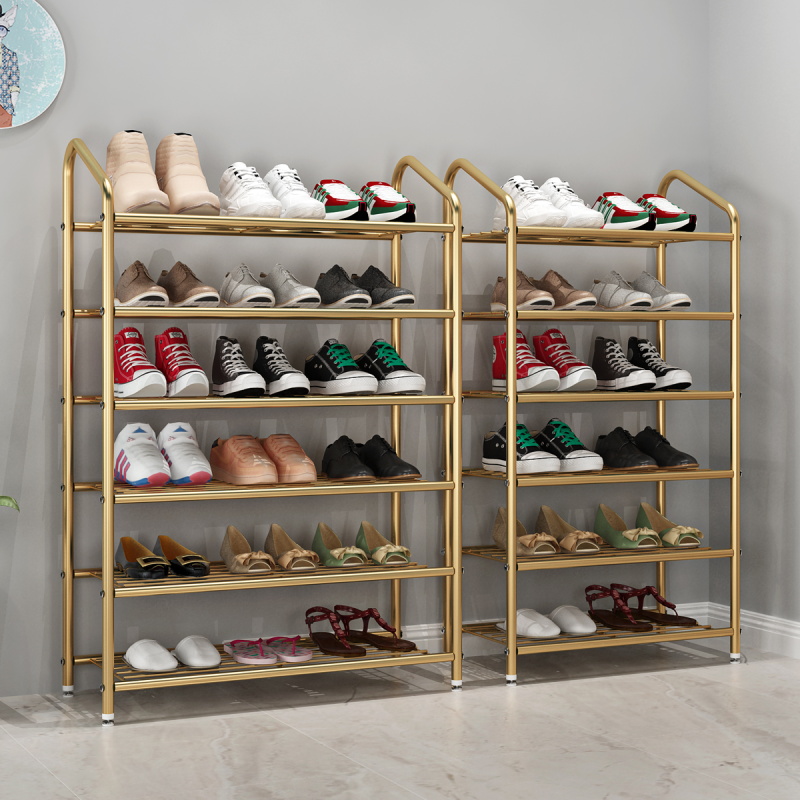 Home Bedroom Shoe Rack Sub Narrow small Easy doorway Dormitory Shoes Containing Room Good Looking Children Shoes Cabinet Nemesis Red