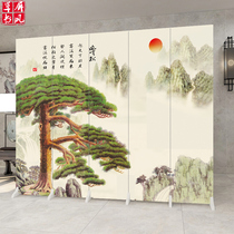 Welcome pine screen partition wall Bedroom block home Hotel office Living room foldable mobile fabric folding screen