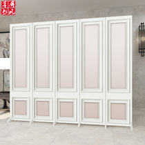 Nordic white screen partition living room modern simple foldable mobile cover home office practical folding screen