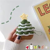 Творческая вязаная рождественская елка Airpods Hearset Защитная крышка Airpods3 Генеральная гарнитура подходит