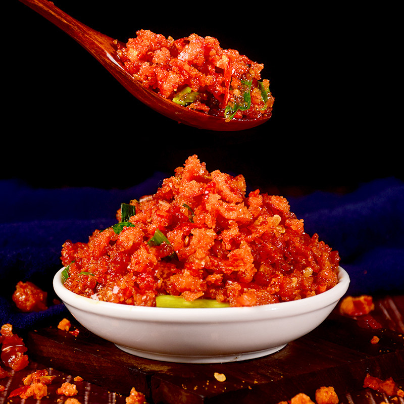 Guizhou specialty slag chili handmade slag sea pepper Hunan squeezed chili pepper under rice slag spicy noodle glutinous sour cornmeal 500g