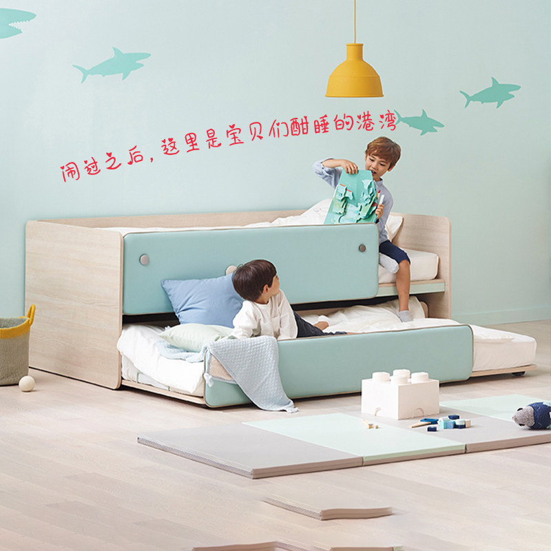 iloom South Korea imported children's bed drag bed mother-in-law bed pulley drawer type bunk bed frame multifunctional combination bed