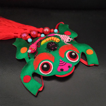 Purely handmade folk characteristics Five Poison Little Frog Pendant Doll as a gift for Dragon Boat Festival Pouch Toad Pendant