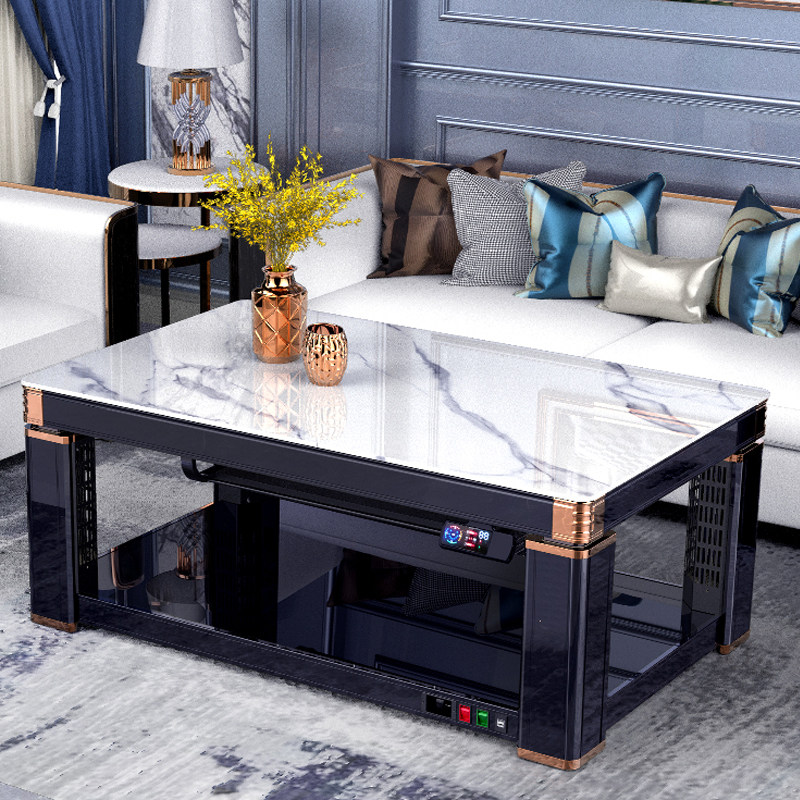 Bemmy rock plate lifting warm tea table rectangular electric heating table electric heating stove baking fire table warmer electric stove