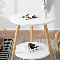 Balcony coffee table 2021 New French coffee table sofa in the middle of small apartment design sense room balcony put on