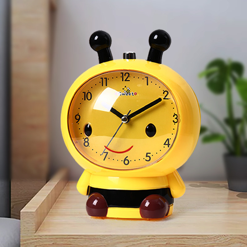 Children's alarm clock for school boys strong wake-up clock bedroom creative cute bedside clock students use household clocks