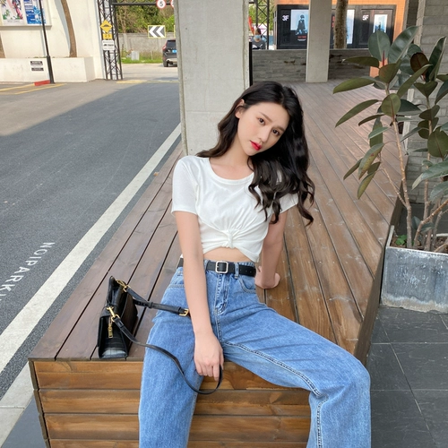 Летняя дизайнерская короткая футболка с коротким рукавом, 2020, тренд сезона