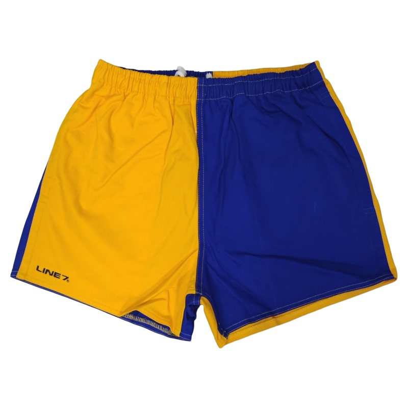 Slightly Defective B Product, Same Style for Men and Women, Line 7 Pure Cotton Personalized Contrasting Color Double Rugby Sports Shorts with Flap Pocket Pantss