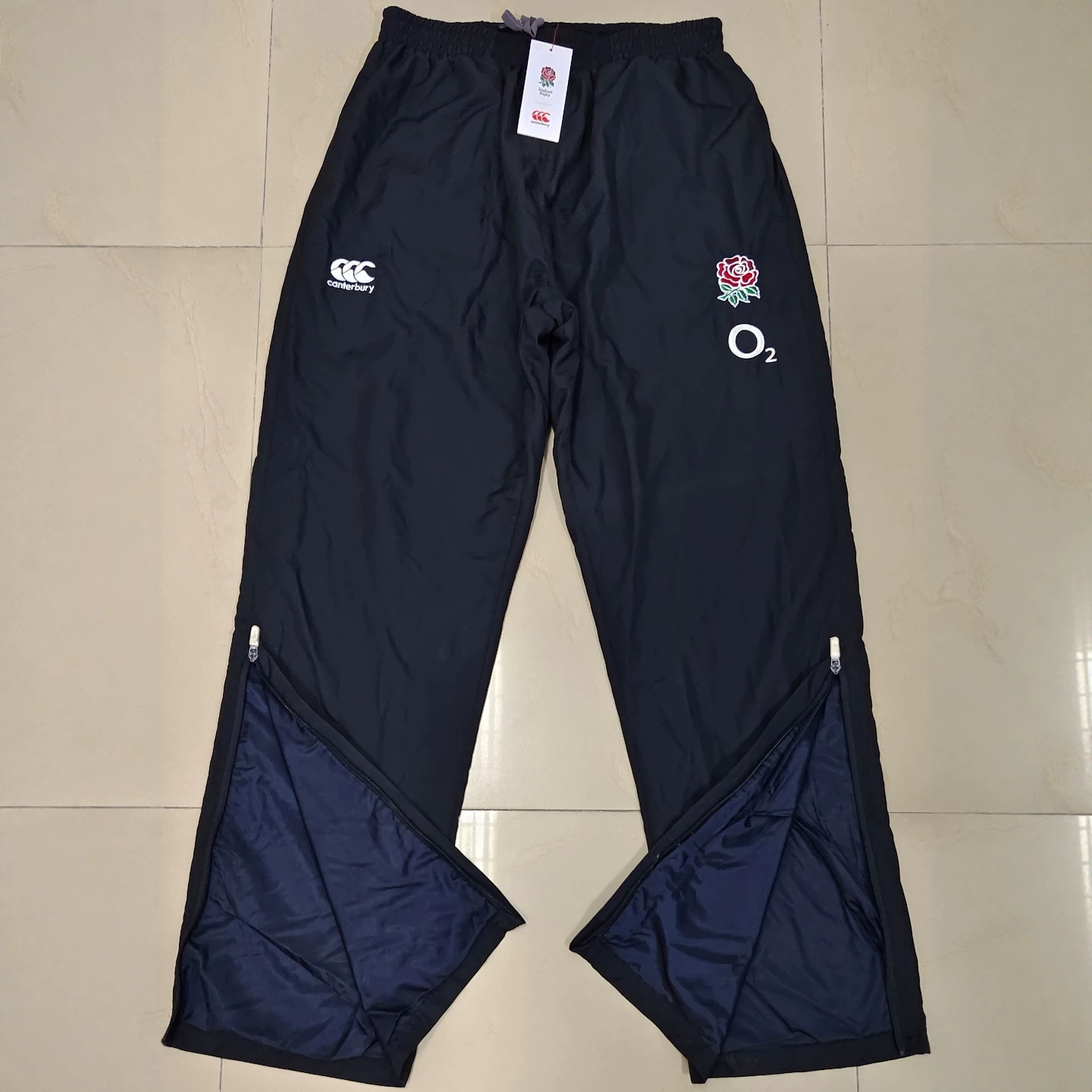 Водонепроницаемые спортивные штаны с молнией, со вышивкой, polyester