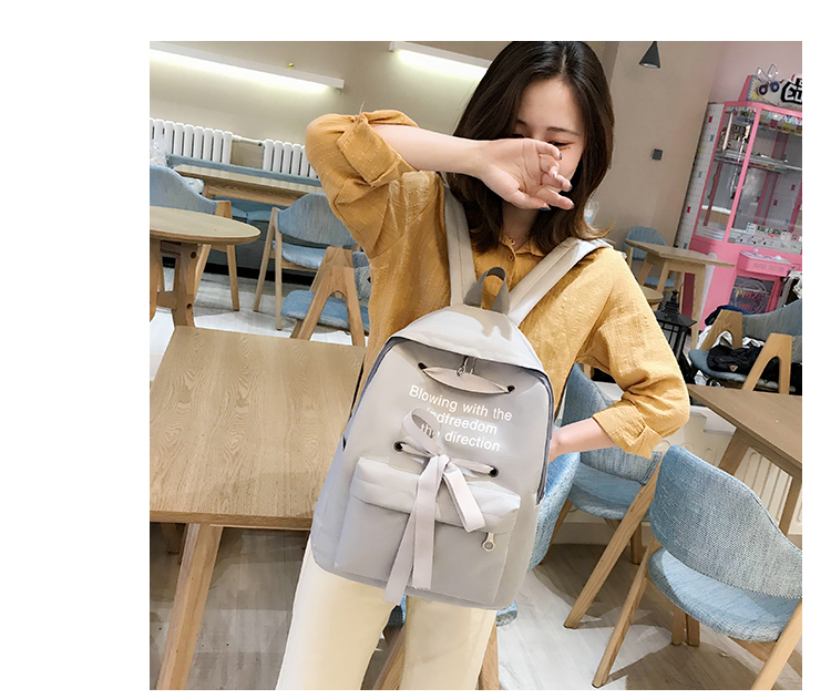 Túi đeo chéo nữ cổ điển siêu lửa nữ ba lô 2019 phiên bản tiếng Hàn mới của ba lô học sinh trung học dung lượng lớn - Ba lô balo đẹp nam