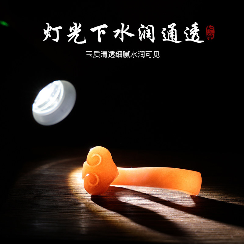 天然红青海石如意笔搁：书法党必入的镇店之宝！文房四宝新宠上线🔥-笔