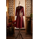 Элитное свадебное платье, ципао, вечернее платье, лонгслив