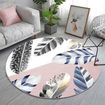 Teenage Pink Round Fitness Yoga Carpet Childrens Room Rug Computer Chair Swivel Chair Cushion Hanging Basket Bedside Blanket