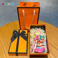 Оригинальные динамичные мелки, брелок, оранжевая подарочная коробка