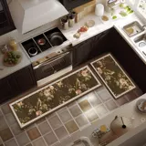 Ретро элитный нескользящий ковер, стираемый одноразовый коврик для домашнего использования, в американском стиле, хорошо впитывает воду