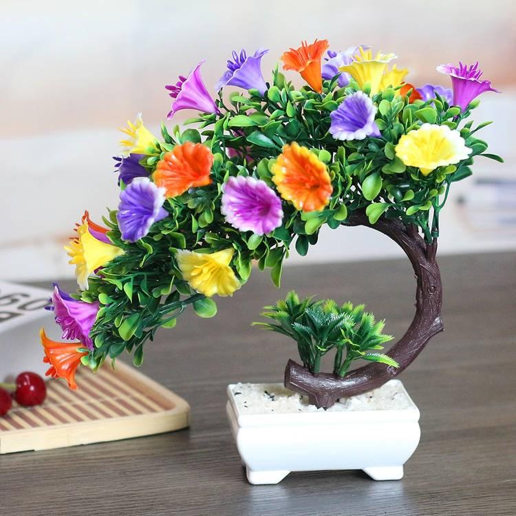 Fake flower simulation flower bouquets of plastic flowers sitting room adornment inside the bedroom home decoration flower tea table table small ball