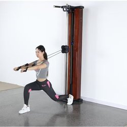 Single-Sided Wooden Guardrail Wall-Mounted Small Bird Wall-Mounted Fitness Trainer with Base and Wall-Mounted Frame