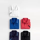 Спортивная летняя футболка polo с сеткой, впитывает пот и запах, короткий рукав