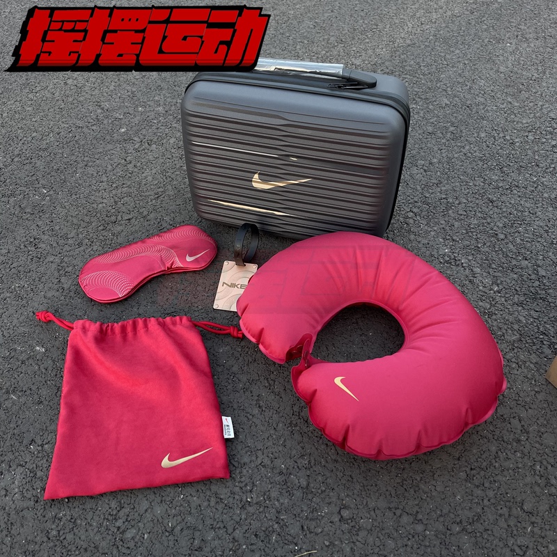 Nike Aj Jordan Travel Suitcase Set Eye Mask U-Shaped Pillow Luggage Tag Portable Suitcase St015-577A