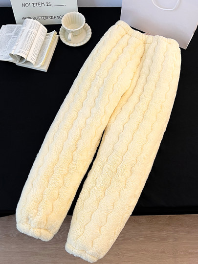 Coral Velvet 2026 New Style Pajamas for Women, Autumn and Winter, Warm, Fleece-Lined, Thickened, Three-Layer Quilted, Can Be Worn Outside, Loungewear