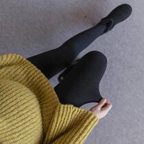 Autumn and winter maternity pants leggings wear velvet thickened black colorful cotton step on the foot does not fall off the gear winter large size warm