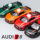 1:24 Audi R8 имитационная модель автомобиля из сплава для мальчиков подарок на день рождения коллекция игрушечных автомобилей украшение модели автомобиля mini 4
