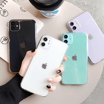 Meimu HD transparent suitable for 12 11Pro Max mini Apple X XS XR mobile phone shell iPhone7 SE female 8plus silicone full edge protection