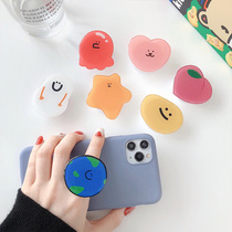 Three-dimensional cartoon mobile phone stand folding telescopic fall-proof watch video brush drama Ring buckle Womens personality creative ins