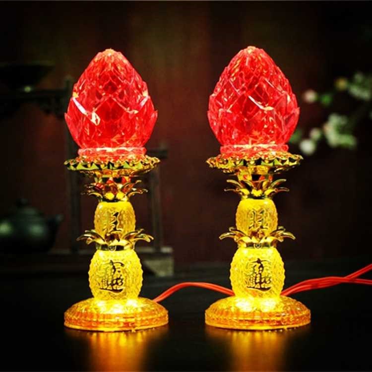 Candles for Buddha led Buddha lamp Candlestick Changming Light for God of Wealth God Buddha for lamp God table lamp