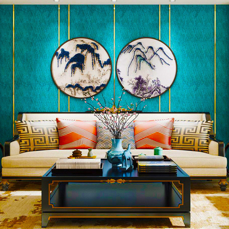 Bamboo Wood Fiber Integrated Wall Click Wall Panel TV Background Wall Protection Wall Panel Decoration Self-Loaded Film & TV Wall Buttoned Board