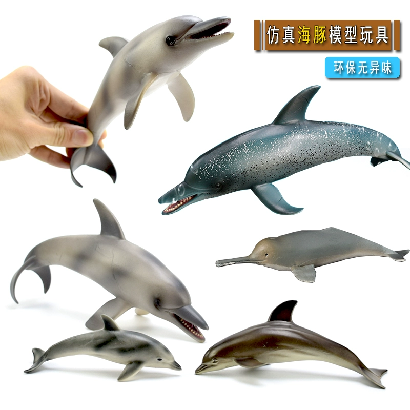 Mô phỏng mô hình cá heo đồ chơi động vật nhựa rắn lớn cá nóc bể cá cảnh trang trí món quà cậu bé - Đồ chơi gia đình
