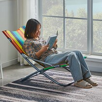 Thickened Folding Recliner Lounge Portable Beach Comfort Afternoon Nap Home Balcony Leisure Office Plastic Leaning Back Chair