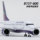 Модель авиалайнера гражданской авиации Urumqi Airlines 737 имитация самолета в сборе с шасси длиной 47 см и огнями mini 0