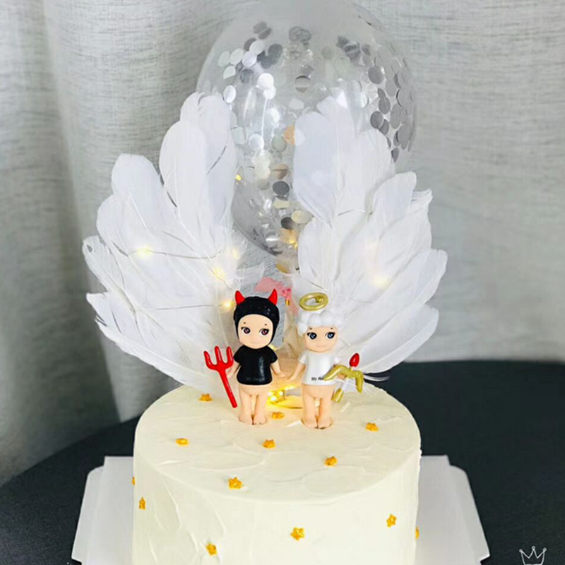 Cake Pendulum Solid Angel Dolls Unicorn Angel Demons Apartzi Birthday Party Sweet Terrace Decoration Spot