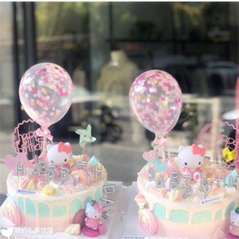 Net Red Cake Adornment Hollow ecstasy Kittens Insert Flag Pendulum Pieces Sitcom Dessert Terrace Decorate Cartoon Paparazzi Spot