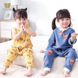 Детский летний тонкий спальный мешок с молнией для новорожденных, осенняя детская пижама