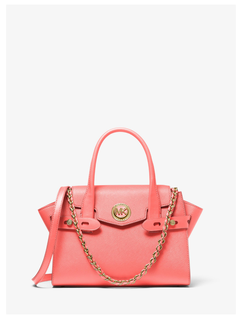 Michael Kors 迈克·科尔斯 Carmen 小号皮质翻盖翅膀包手提包 5.2折9.99 三色可选 海淘转运到手约￥1161