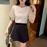 Абрикосовый цвет [Контрнамеренный иностранный темперамент/экспорт хвоста внешней торговли/высокий уровень международного взрыва -зазора на лейбле роскошной роскошь Гуанчжоу 13 -линейный крупный бренд европейский бренд/средний рукав из шифона хлопкового льна миссис мадам шелковой шелк