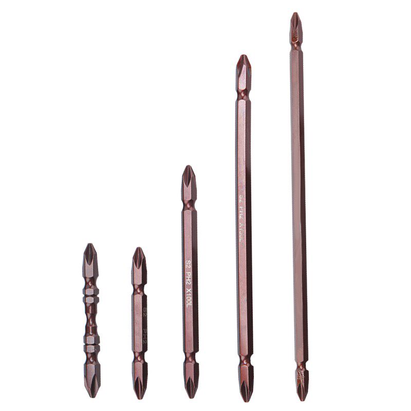 Lengthened Cross Batch Head Strong Magnetic Germany Imports s2 Alloy Steel Ultra-hard Cross Beatle Batch Mouths Screwdriver Heads