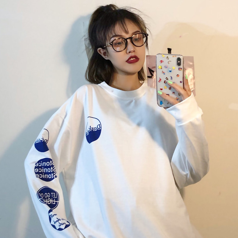 2023 New Spring and Autumn thin hiphop jacket female in loose bf lazy wind without hat long sleeve tops