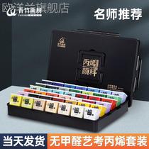 Green bamboo acrylic paint set painting dream 80ml42 color tool decoration art test art students special waterproof painting material home