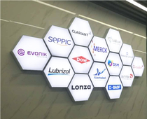 Hexagon soft film light box ultra-thin led borderless card card cloth light box advertising