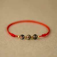 Регулируемый браслет из красной нити, браслет на ногу