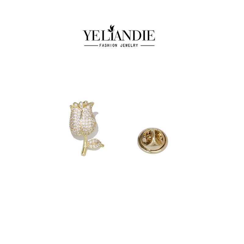 Trâm cài hoa hồng mini dễ thương Nhật Bản phù hợp với nữ tính ghim phụ kiện trâm hoang dã cổ áo ghim khóa cổ áo - Trâm cài