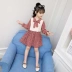 Quần áo trẻ em bé gái dài tay xuân 2019 sản phẩm mới trẻ em lớn phiên bản Hàn Quốc của váy giả hai mảnh khâu voan - Khác đồ bộ cho be gái 12 tuổi Khác