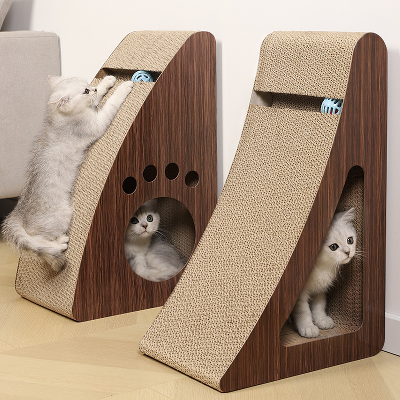Cat scratcher plate abrasion resistant chip resistant to arrest corrugated paper anti-cat grabbing sofa to protect kitty upright cat claw plate grinding claw-Taobao