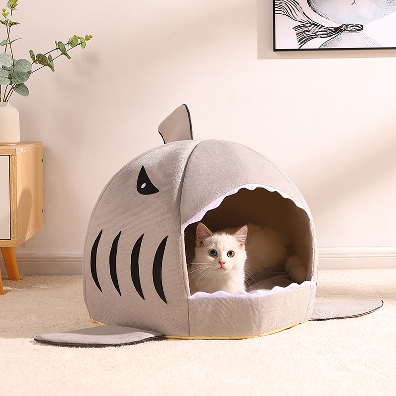 Cat litter winter warm four seasons universal closed detachable washable kitten cat house cat house cat bed villa cat supplies