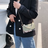 Небольшая сумка, сумка через плечо, универсальная свежая сумка на одно плечо, цепь, сумка подмышку, коллекция 2021, в корейском стиле