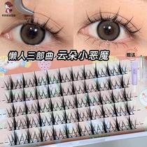 aceofsexy Cloud Little Devil False Eyelashes Comic Eye Lazy Trilogy Natural 11 12mm Lily Makeup