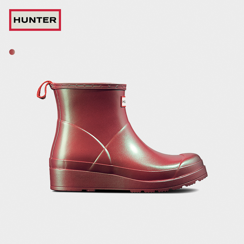 (Second Kill) Ms. Hunter cool play rain boots rain boots women's boots wear magic color waterproof non-slip short boots